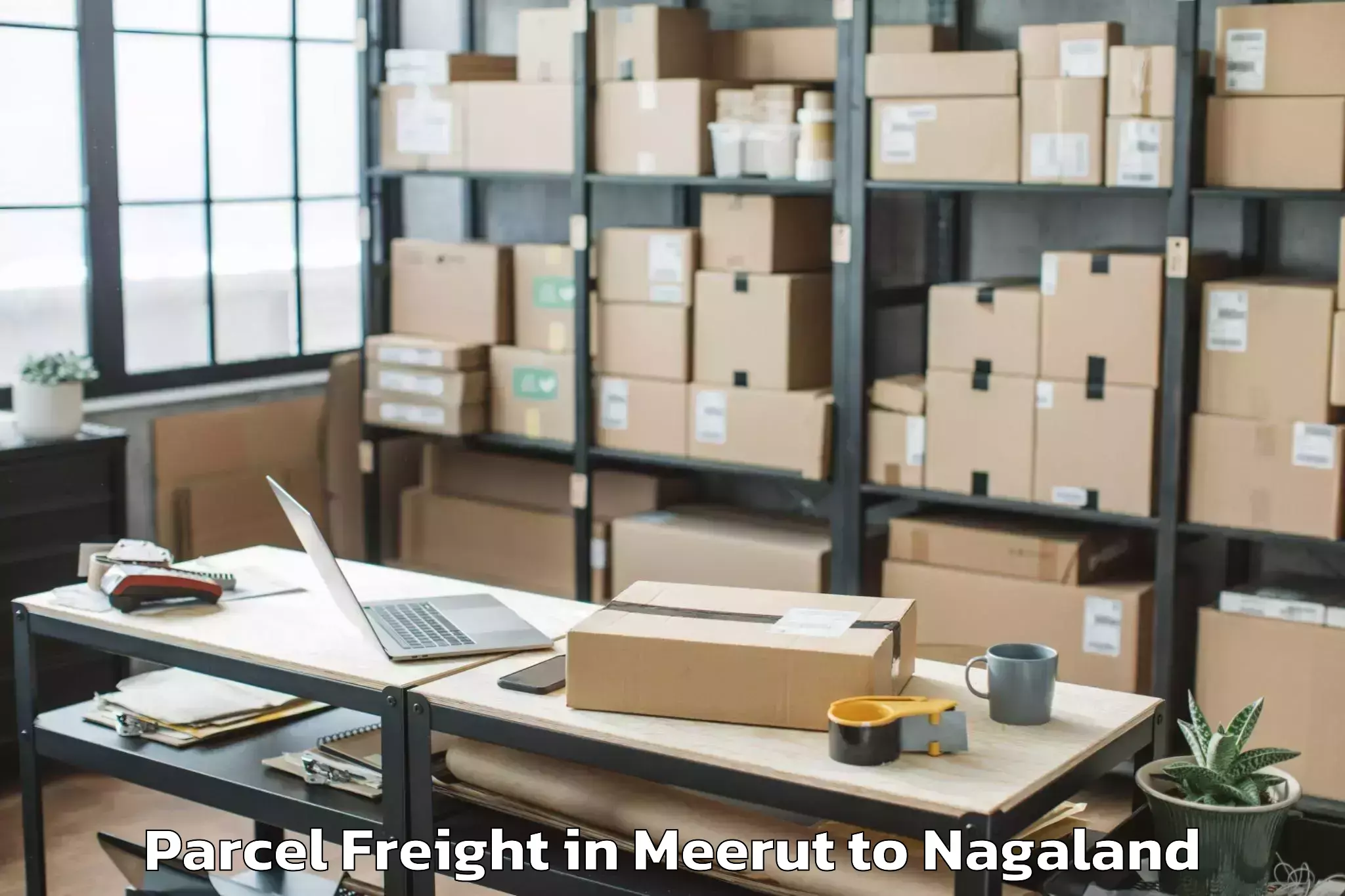 Comprehensive Meerut to Longkhim Parcel Freight